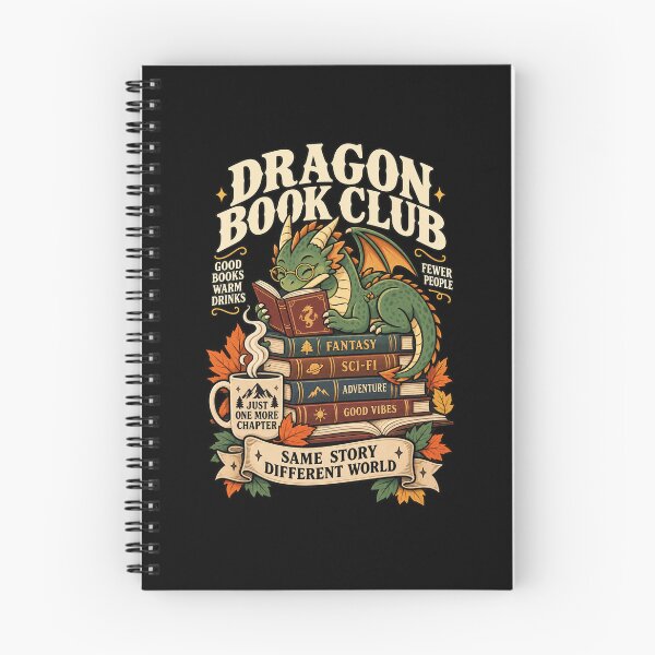 Item preview, Dragon Book Club - Funny Fantasy Reader Gift designed and sold by Ridaelb.