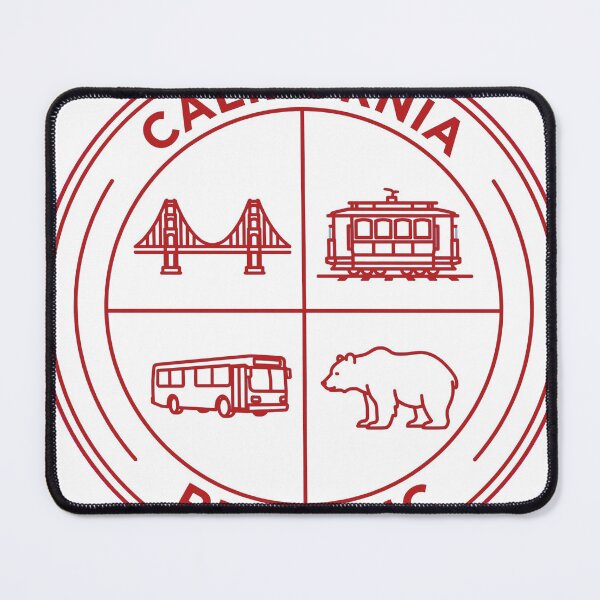 Item preview, California Republic - Thin Line Badge - White Interior - San Francisco designed and sold by CozyandBright91.
