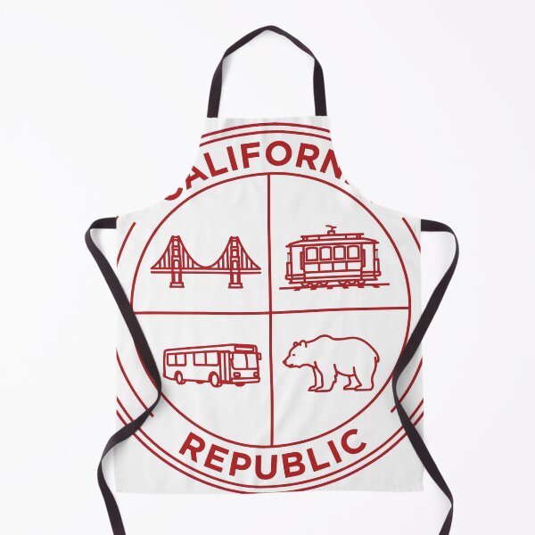 Item preview, California Republic - Thin Line Badge - White Interior - San Francisco designed and sold by CozyandBright91.