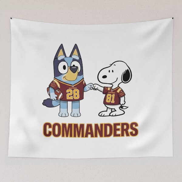 Item preview, Bluey And Snoopy Washington Football Buddies designed and sold by DamianRoy88.