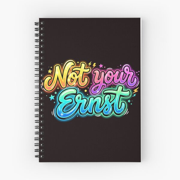Item preview, Graffiti print "Not Your Ernst" neon style designed and sold by Majorprint.