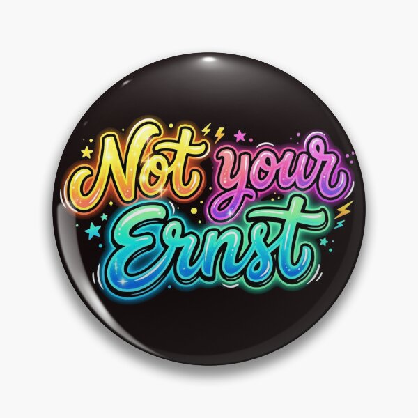Item preview, Graffiti print "Not Your Ernst" neon style designed and sold by Majorprint.