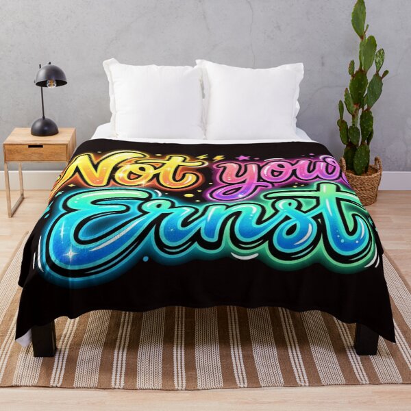 Item preview, Graffiti print "Not Your Ernst" neon style designed and sold by Majorprint.