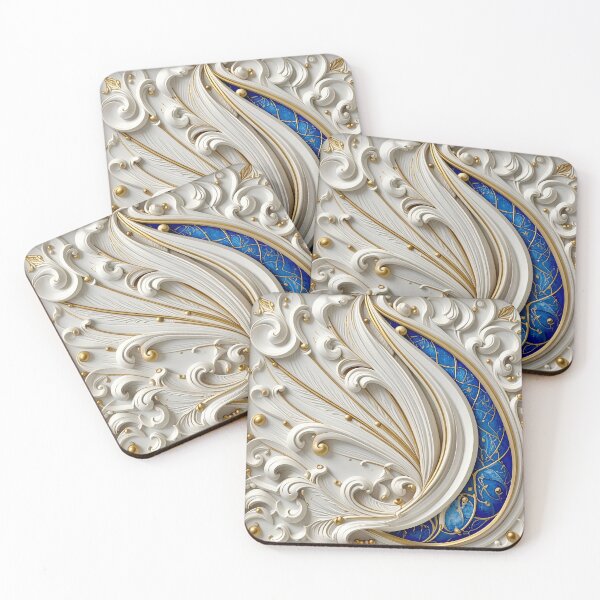 Item preview, Imperial Cobalt and Gold Baroque Medallion designed and sold by Vicky Brago-Mitchell®.