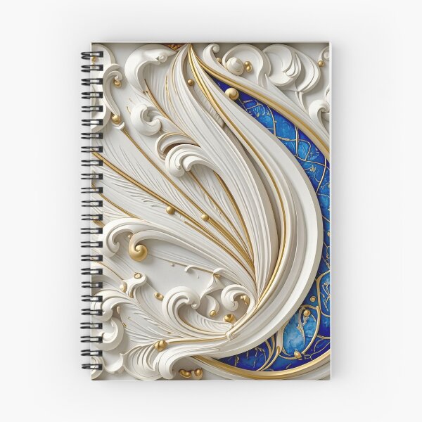 Item preview, Imperial Cobalt and Gold Baroque Medallion designed and sold by Vicky Brago-Mitchell®.