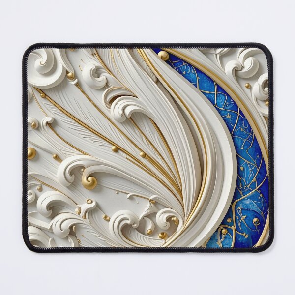 Item preview, Imperial Cobalt and Gold Baroque Medallion designed and sold by Vicky Brago-Mitchell®.