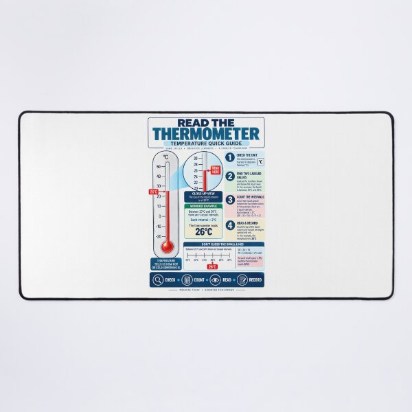 Item preview, How to Read a Thermometer | Celsius Temperature Quick Guide designed and sold by astersgraphics.