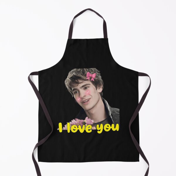 Item preview, Cute Blushing Boy I Love You Aesthetic Sticker designed and sold by MarcelleGilles.