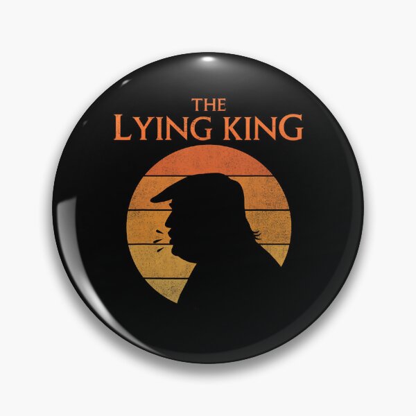 Item preview, The Lying King Political Satire Sarcastic Humor Retro Sunset designed and sold by RamonaTeal.