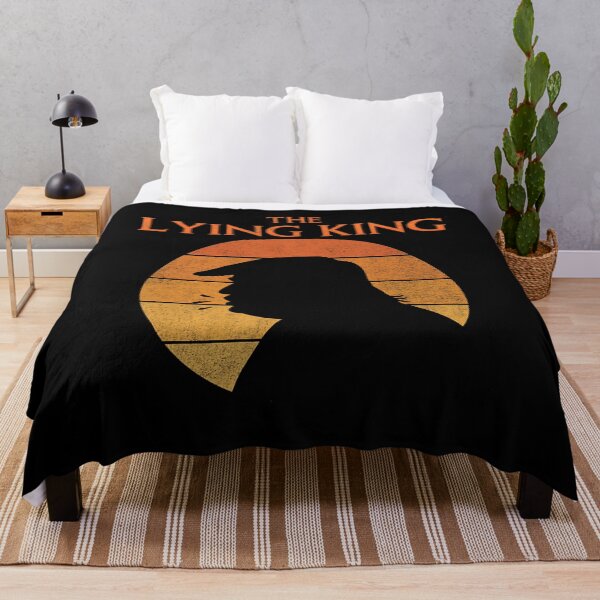 Item preview, The Lying King Political Satire Sarcastic Humor Retro Sunset designed and sold by RamonaTeal.