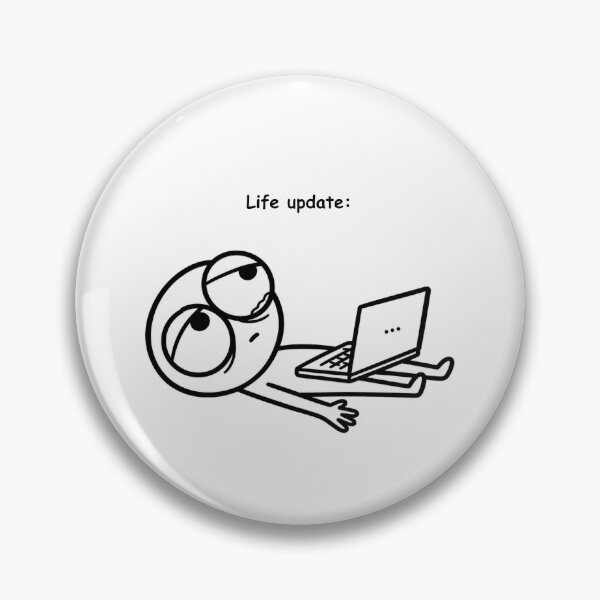 Item preview, Life update| Funny sarcastic doodle  designed and sold by Kreative-Hub.