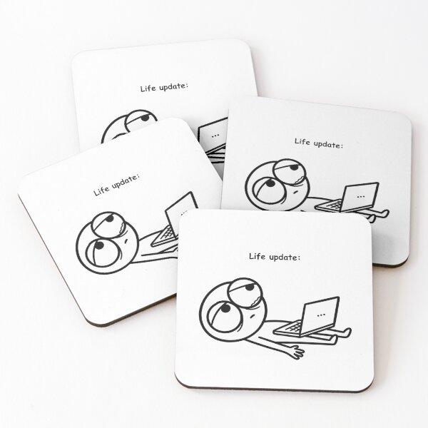 Item preview, Life update| Funny sarcastic doodle  designed and sold by Kreative-Hub.
