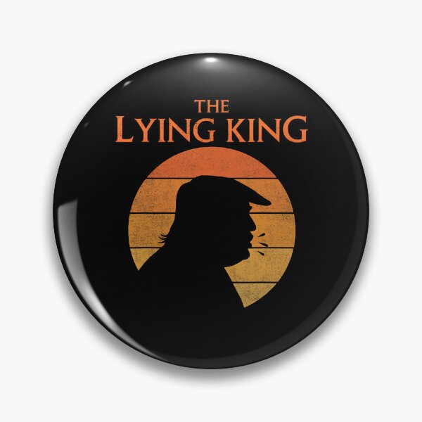 Item preview, The Lying King Political Satire Sarcastic Humor Retro Sunset designed and sold by RamonaTeal.