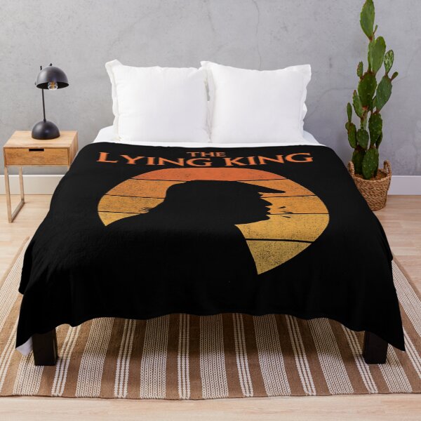 Item preview, The Lying King Political Satire Sarcastic Humor Retro Sunset designed and sold by RamonaTeal.