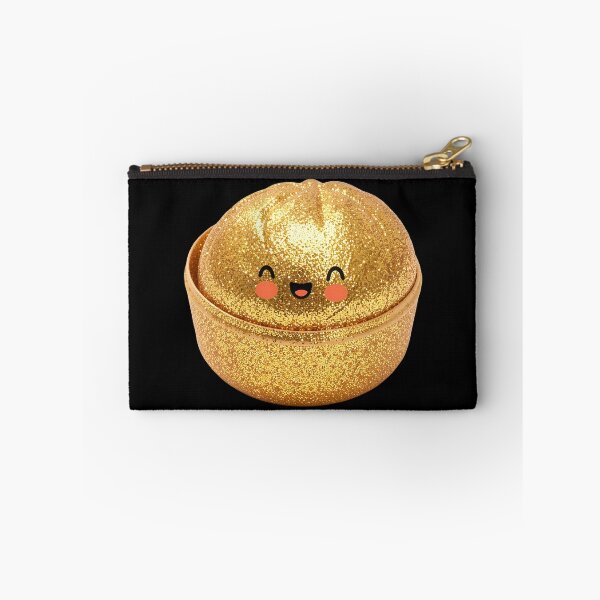 Item preview, Golden Glitter Squishy Dumpling in Bamboo Steamer – Sparkly Kawaii designed and sold by EmeraldeaArt.