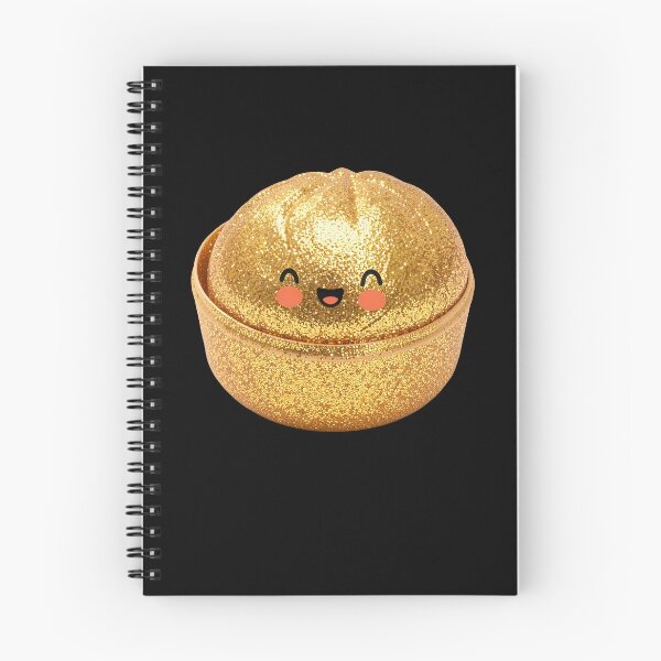 Item preview, Golden Glitter Squishy Dumpling in Bamboo Steamer – Sparkly Kawaii designed and sold by EmeraldeaArt.