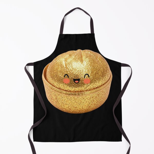 Item preview, Golden Glitter Squishy Dumpling in Bamboo Steamer – Sparkly Kawaii designed and sold by EmeraldeaArt.