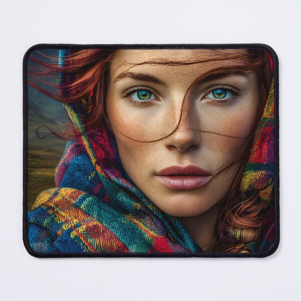 Item preview, Striking Portrait of a Woman in Traditional Attire designed and sold by Artessie.