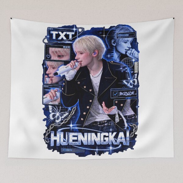 Item preview, Glowing Blue UI Layout TXT Hueningkai Vocal Stage designed and sold by Valeree Store.