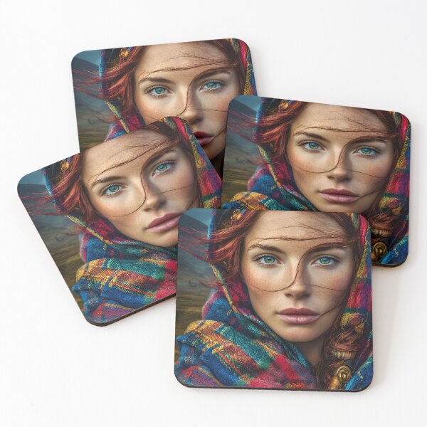 Item preview, Striking Portrait of a Woman in Traditional Attire designed and sold by Artessie.