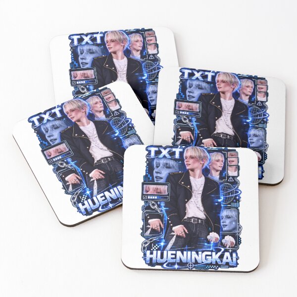 Item preview, Electric Blue Metallic Text TXT Hueningkai Concert Stage designed and sold by Valeree Store.
