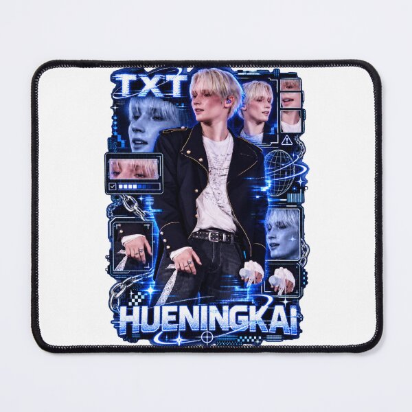 Item preview, Electric Blue Metallic Text TXT Hueningkai Concert Stage designed and sold by Valeree Store.