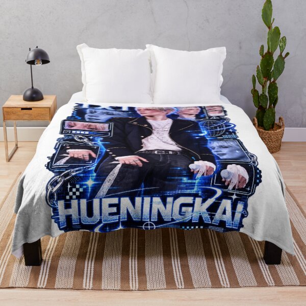 Item preview, Electric Blue Metallic Text TXT Hueningkai Concert Stage designed and sold by Valeree Store.