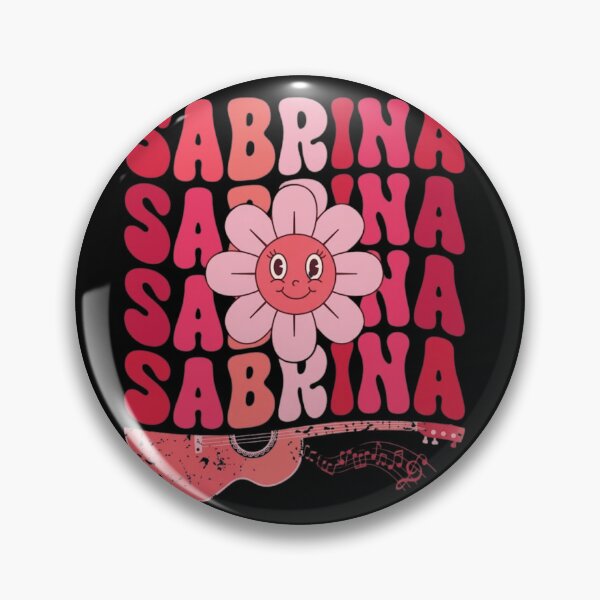 Item preview, Sabrina First Name Groovy Daisy Pink Guitar Retro designed and sold by haitrieuic96.