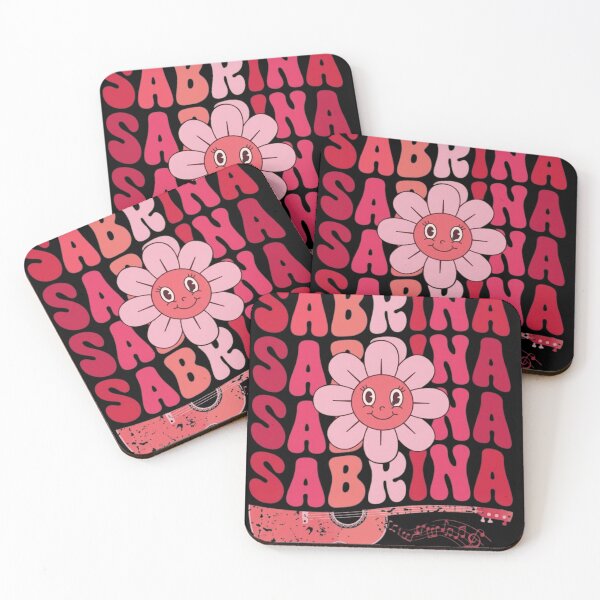 Item preview, Sabrina First Name Groovy Daisy Pink Guitar Retro designed and sold by haitrieuic96.