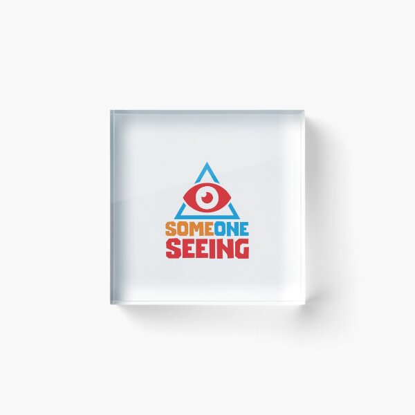 Item preview, SOMEONE SEEING- STICKER, DATA, AI, IT, INFORMATIVE, TYPOGRAPHY, WARN, CARE designed and sold by 440CREATIVES.