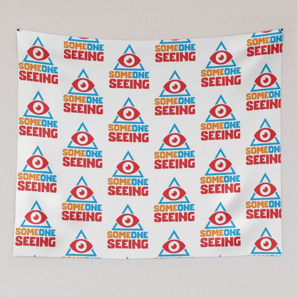 Item preview, SOMEONE SEEING- STICKER, DATA, AI, IT, INFORMATIVE, TYPOGRAPHY, WARN, CARE designed and sold by 440CREATIVES.