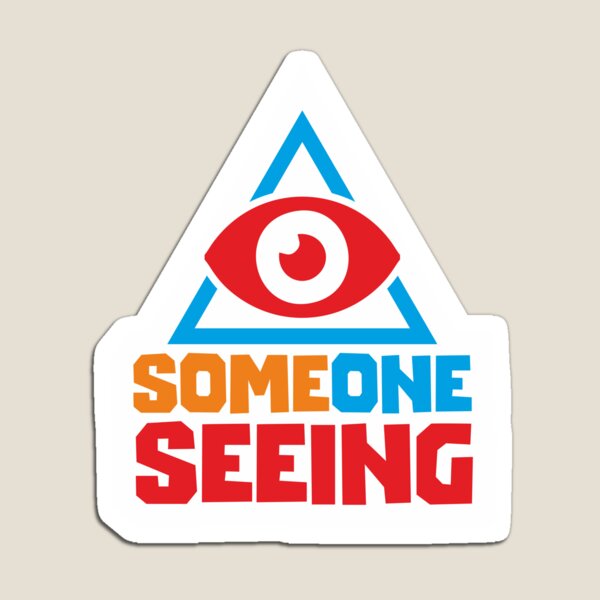 Item preview, SOMEONE SEEING- STICKER, DATA, AI, IT, INFORMATIVE, TYPOGRAPHY, WARN, CARE designed and sold by 440CREATIVES.