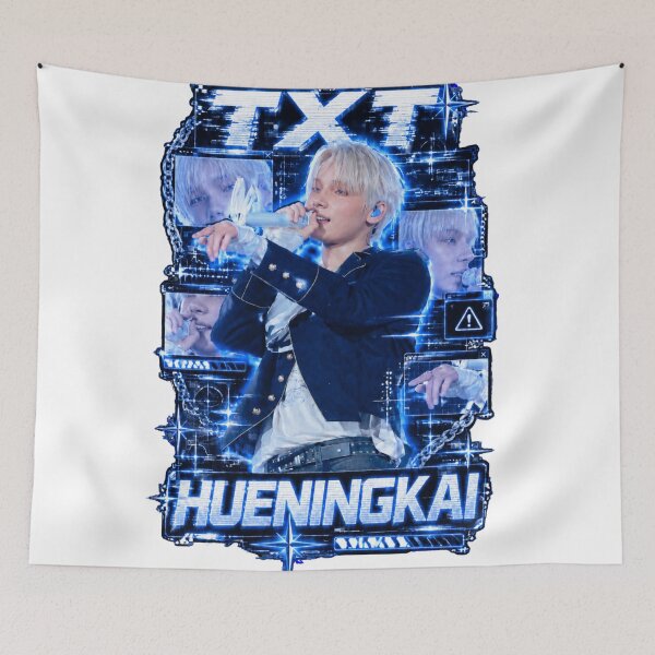 Item preview, TXT Hueningkai Stage Energy Cyber Blue Graphic designed and sold by Valeree Store.