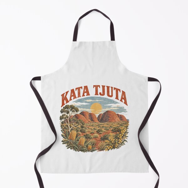 Item preview, Kata Tjuta The Olgas Northern Territory Retro Travel Poster Red Centre Australia designed and sold by Yellowriversss.