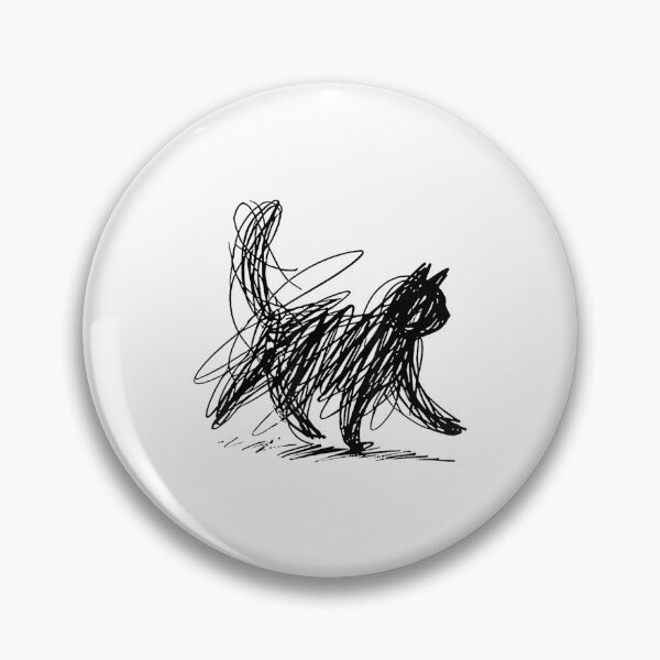 Item preview, Abstract Scribble cat designed and sold by ObukiLantara.