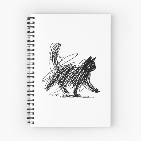 Item preview, Abstract Scribble cat designed and sold by ObukiLantara.