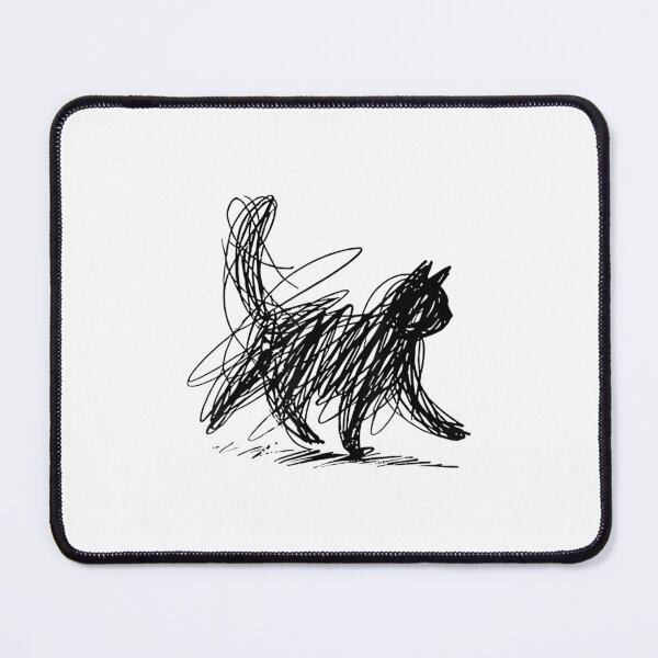 Item preview, Abstract Scribble cat designed and sold by ObukiLantara.