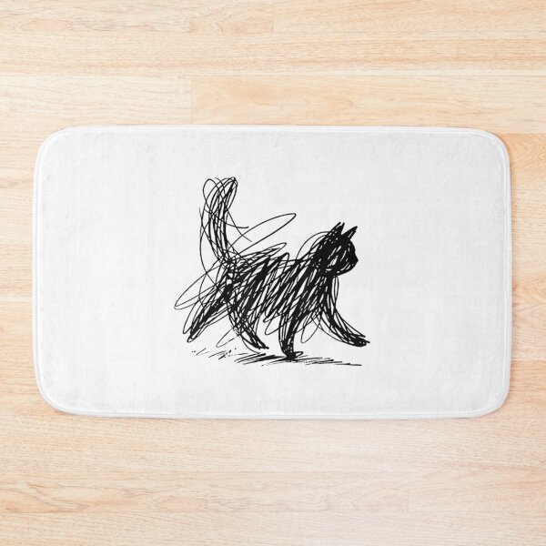 Item preview, Abstract Scribble cat designed and sold by ObukiLantara.