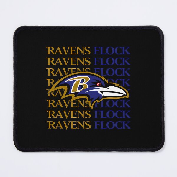 Item preview, Baltimore Ravens Head Ravens Flock designed and sold by So1omon.