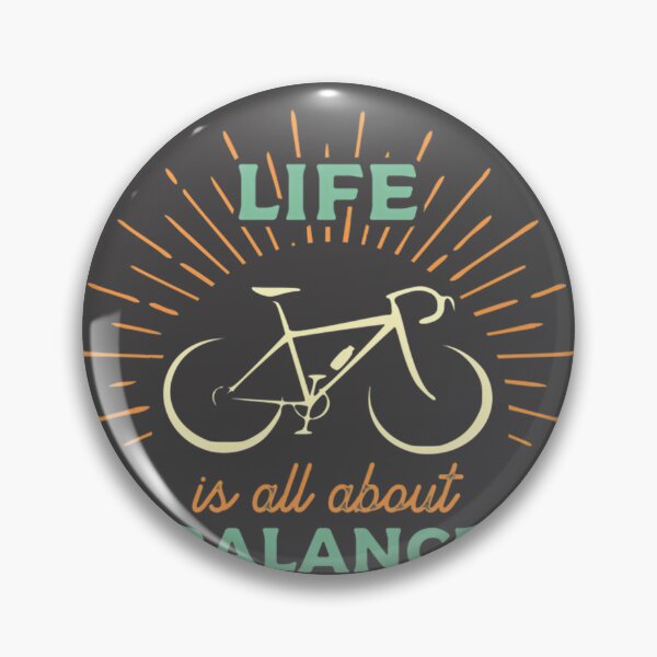 Item preview, Cycling Life Is All About Balance Motivational Bicycle Design designed and sold by Hamoodurrehman.