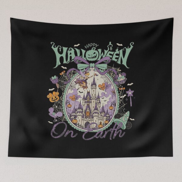Item preview, Whimsical Halloween Castle & Witch Graphic  designed and sold by JuarezJalee.