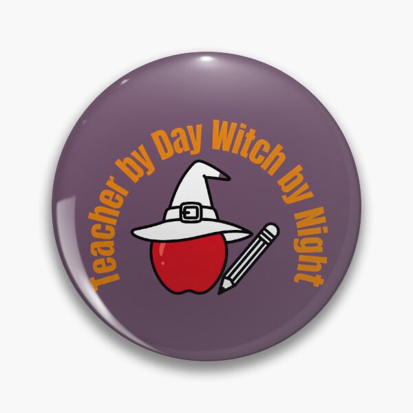Item preview, Teacher by Day Witch by Night Halloween Apple Design designed and sold by KRStyleClub.