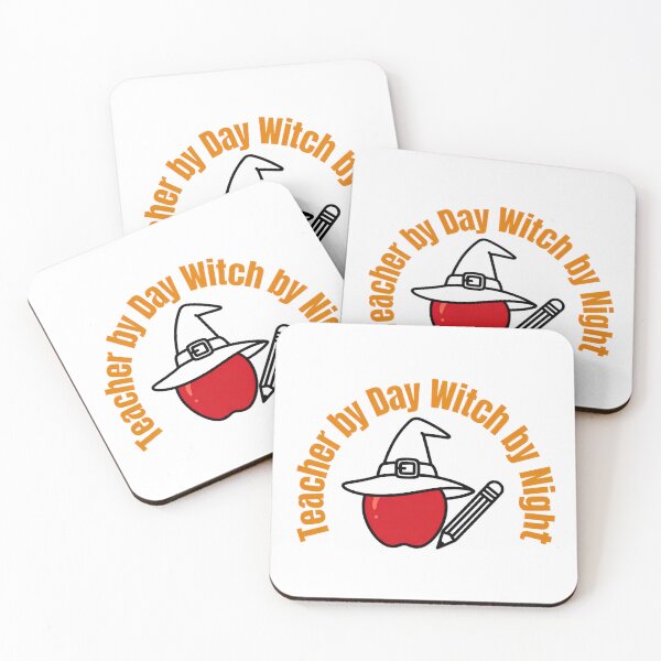 Item preview, Teacher by Day Witch by Night Halloween Apple Design designed and sold by KRStyleClub.