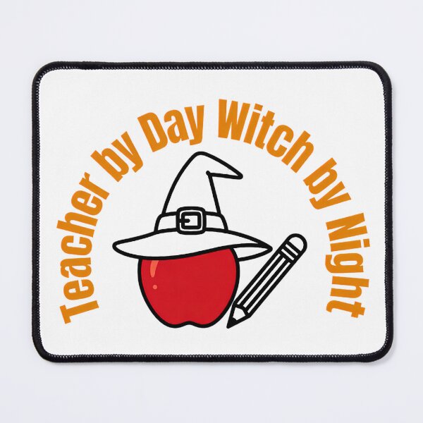 Item preview, Teacher by Day Witch by Night Halloween Apple Design designed and sold by KRStyleClub.