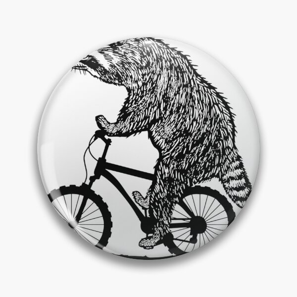 Item preview, Funny Raccoon Riding a Bike Cycling Design Perfect Gift for Cyclists and Animal Lovers designed and sold by Hamoodurrehman.