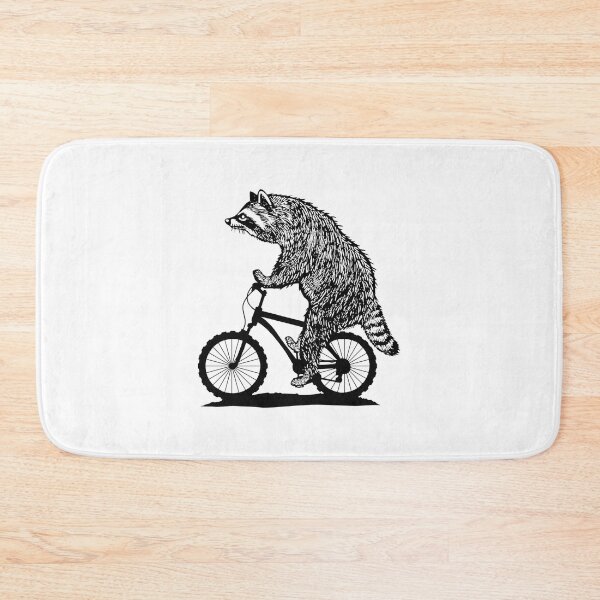 Item preview, Funny Raccoon Riding a Bike Cycling Design Perfect Gift for Cyclists and Animal Lovers designed and sold by Hamoodurrehman.