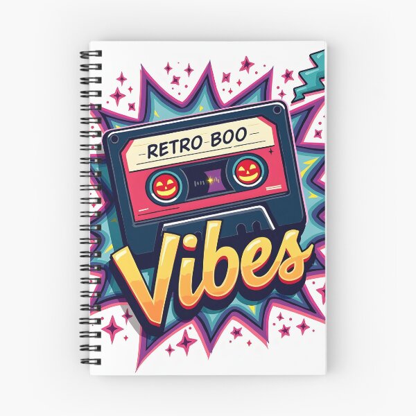 Item preview, 70s-inspired graphic featuring a stylized cassette tape with orange jack-o-lantern eyes designed and sold by MilaPrintify.