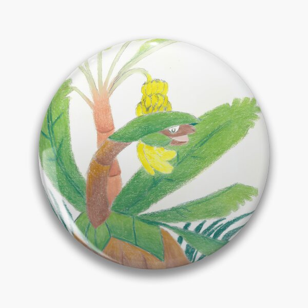 Item preview, Tropical Crested Bird in Banana Grove designed and sold by leticiartic.