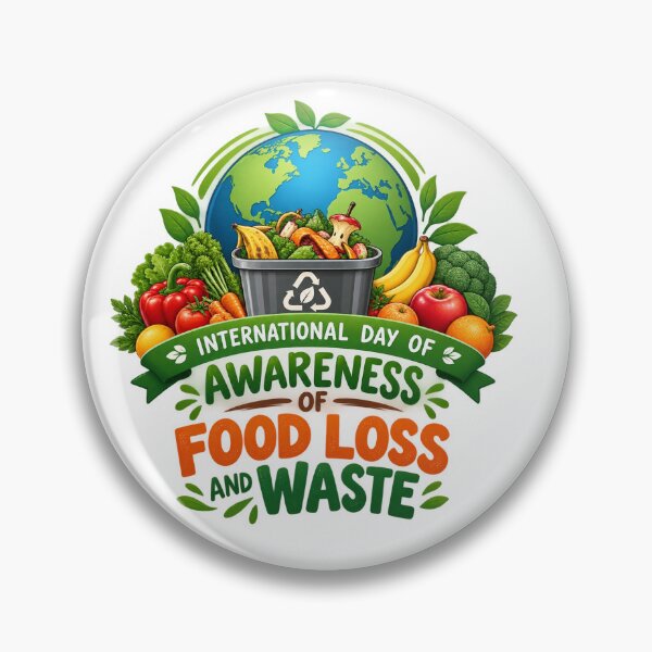 Item preview, International Day of Awareness of Food Loss and Waste Earth Recycling Design designed and sold by CreativeNest Prints.