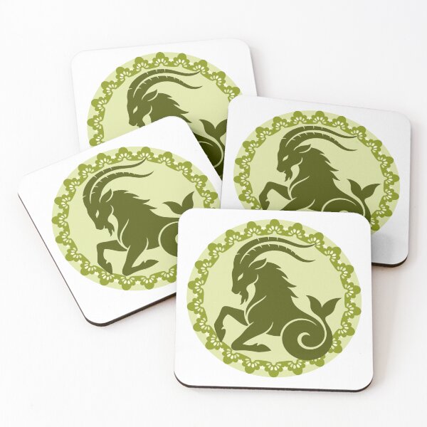 Item preview, Capricorn - green Sea goat   designed and sold by priyankajustine.